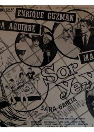 PUBLICIDAD RETRO PELICULA SOR YE YE, 1969