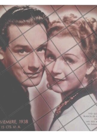 PUBLICIDAD RETRO PELICULA MIS DOS AMORES 1938 TITO GUIZAR