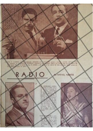 PANSON PANSECO Y RAMIRO GAMBOA EN XEQ RADIO 1952