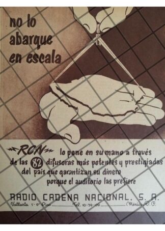 PUBLICIDAD RETRO RADIO CADENA NACIONAL 1952 6