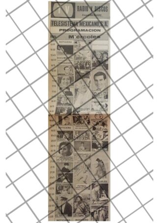 PUBLICIDAD RETRO TELESISTEMA MEXICANO 1969 MENU 33