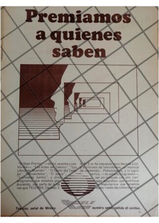 PUBLICIDAD ANTIGUA TELEVISORA. TELEVISA 1973 /29