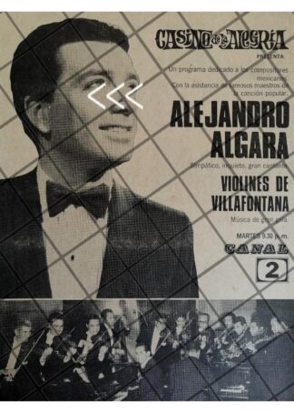 AFICHE RETRO TELEVISA. PROGRAMA CASINO DE LA ALEGRIA 69