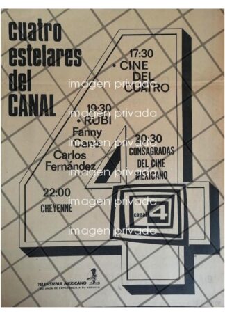 PUBLICIDAD RETRO TELESISTEMA MEXICANO CANAL 4 1969
