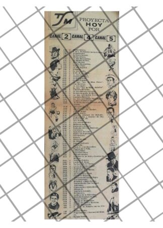 PUBLICIDAD RETRO TELESISTEMA MEXICANO 1969 MENU