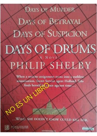 CARTEL RETRO. LANZAN LA NOVELA. DAYS OF DRUMS 1996