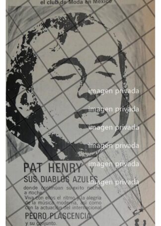 AFICHE RETRO PAT HENRY Y SUS DIABLOS AZULEZ, Hotel Aristos