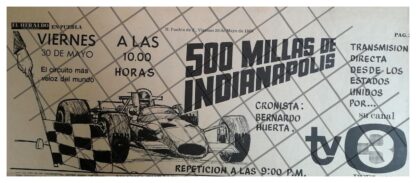 AFICHE RETRO 500 MILLAS DE INDIANAPOLIS 1969 - Image 3