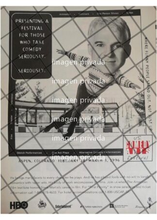AFICHE RETRO U.S. COMEDY ARTS FESTIVAL 1996, ASPEN. CO.