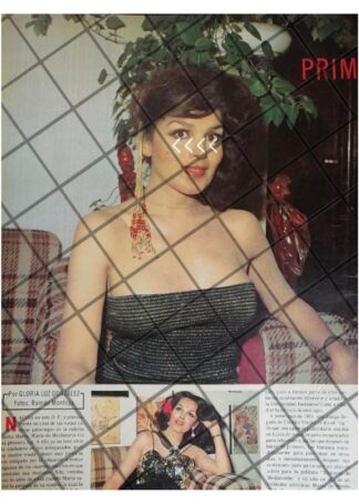 AFICHE RETRO. LA ACTRIZ MARIA DE MONTECARLO 1981