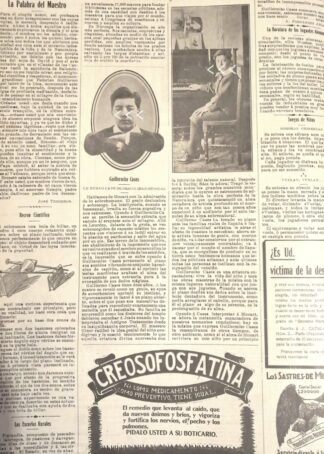 AFICHE ANTIGUO INICIOS DEL MUSICO GUILLERMO CASES 1912