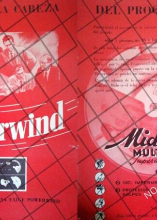 PUBLICIDAD RETRO RELOJ MIDO MULTIFORT SUPERAUTOMATIC