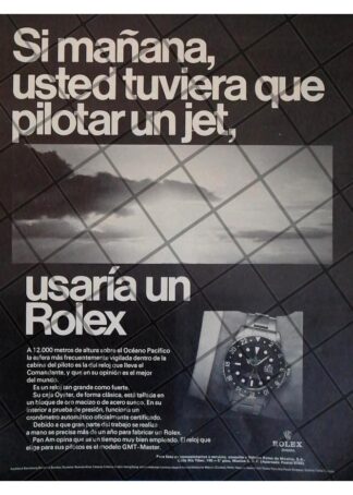 CARTEL PUBLICITARIO RETRO RELOJES ROLEX OYSTER 1969 /33