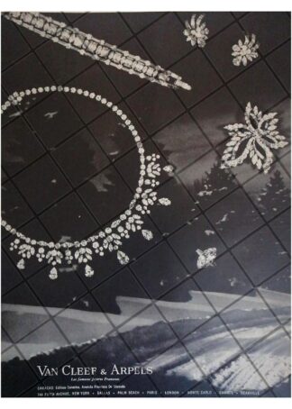 CARTEL PUBLICITARIO RETRO. JOYAS VAN CLEEF & ARPELS