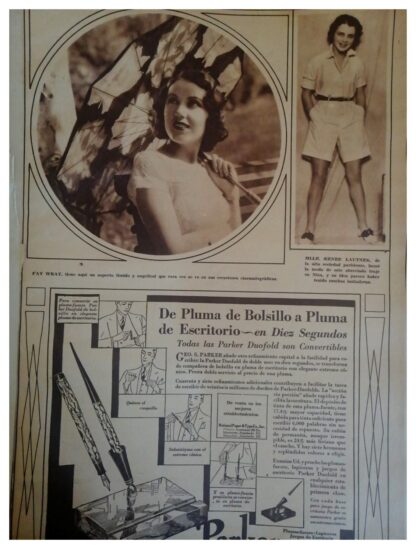 COLECCION DE 80 HOJAS DE PRENSA ANTIGUA AÑOS 30s PARA DECORACION ET - Image 3