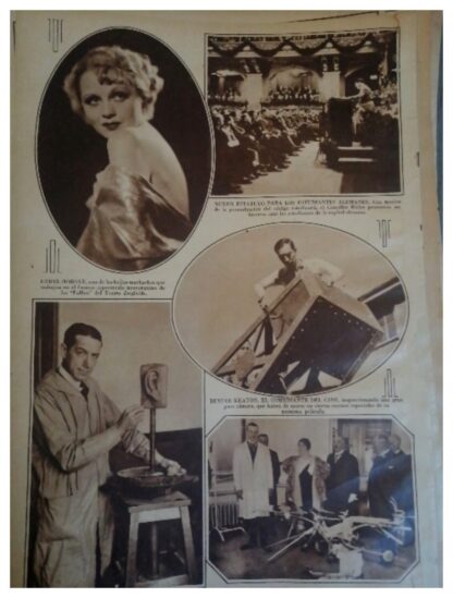 COLECCION DE 80 HOJAS DE PRENSA ANTIGUA AÑOS 30s PARA DECORACION ET - Image 6