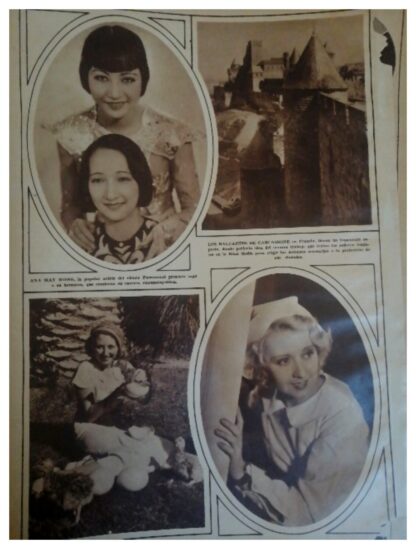 COLECCION DE 80 HOJAS DE PRENSA ANTIGUA AÑOS 30s PARA DECORACION ET - Image 7