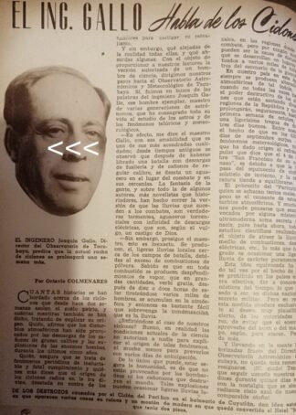 AFICHE RETRO JOAQUIN GALLO Y LOS CICLONES 1944