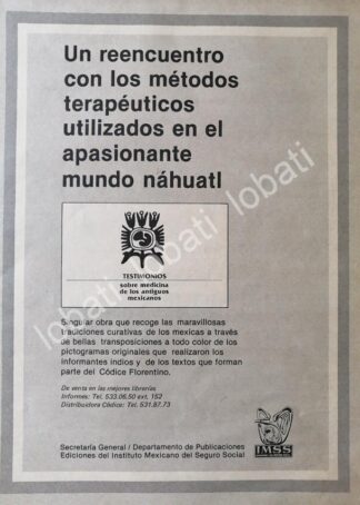 CARTEL ANTIGUO ORIGINAL DE IMSS PRESENTA LIBRO. TESTIMONIOS SOBRE LA MEDICINA 1980 /60