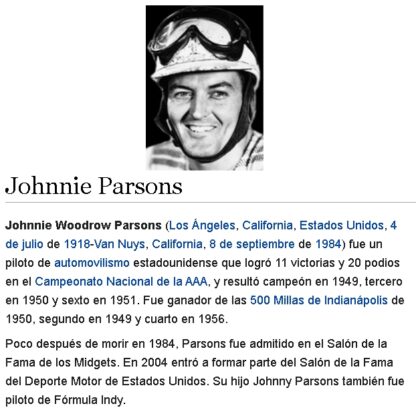 CARTEL ANTIGUO ORIGINAL DE BUJIAS CHAMPION Y EL PILOTO JOHNNY PARSONS 1950 /42 AF1 - Image 2