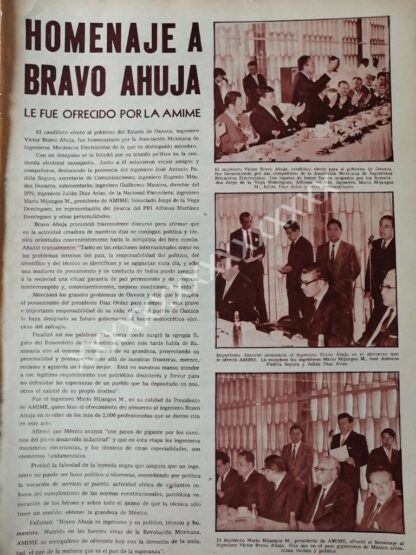 CARTEL ANTIGUO. HOMENAJE A VICTOR BRAVO AHUJA 1968