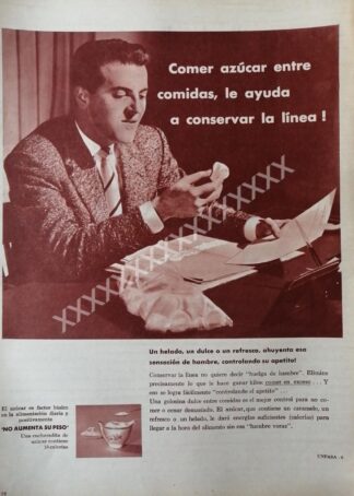 CARTEL ANTIGUO CAMPAÑA PROCONSUMO DE AZUCAR 1959 /828