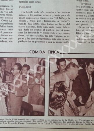 NOTAS PRENSA ANTIGUA MARIA FELIX / VARIAS NOTAS 50s