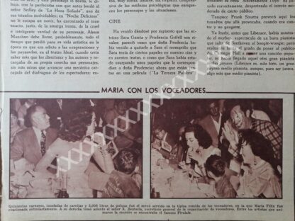 NOTAS PRENSA ANTIGUA MARIA FELIX / VARIAS NOTAS 50s - Image 3