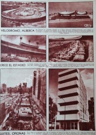 NOTA PRENSA ANTIGUA CONSTRUYEN VILLA OLIMPICA 1967