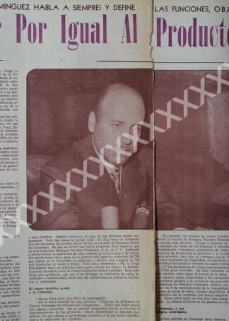 CARTEL ANTIGUO ENTREVISTA. JORGE DE LA VEGA DOMINGUEZ 67