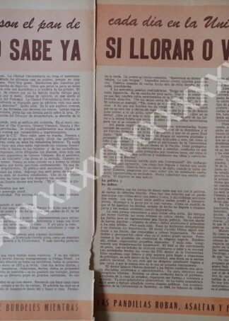 CARTEL ANTIGUO. BEATRIZ REYES NEVARES Vs UNAM 1973