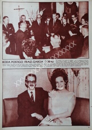 CARTEL ANTIGUO. BODA. GARCIA POSTIGO 60s