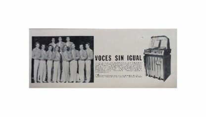 CARTEL ANTIGUO ORIGINAL DE SERIE COMPLETA 37 AFICHES ROCKOLAS AMI Y ARTISTAS FAMOSOS 1953-56 - Image 22