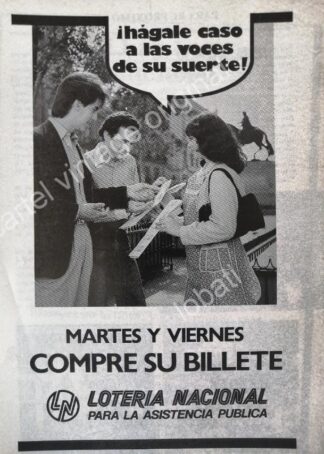 CARTEL ANTIGUO ORIGINAL DE MARIA SORTE Y LOTERIA NACIONAL. 1970s /116 / FEP