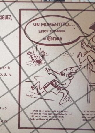 AFICHE RETRO CASA COVARRUBIAS Y RODRIGUEZ, MATAMOROS 54