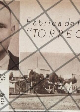PUBLICIDAD ANTIGUA FABRICA DE HIELO TORREON 1937