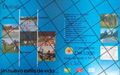 AFICHE ANTIGUO CLUB CAMPESTRE DEL LAGO MONTERREY 1980s