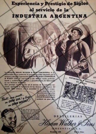 DESTILERIAS HIRAM WALKER Y SONS 1946 ARGENTINA