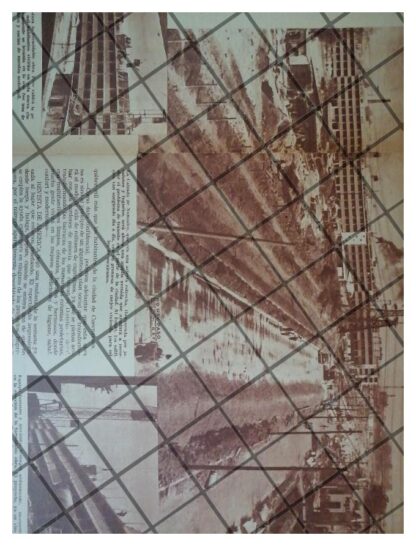 AFICHE RETRO CONSTRUYEN CIUDAD TLATELOLCO 1961 - Image 3