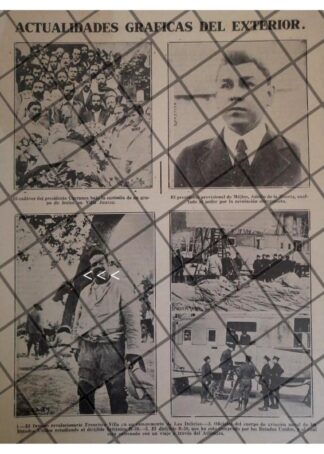 AFICHE RETRO PANCHO VILLA /MUERTE DE VENUSTIANO CARRANZA