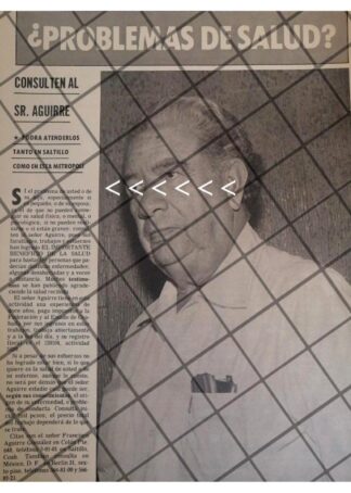 AFICHE RETRO CURANDERO FRANCISCO AGUIRRE GONZALEZ 1980