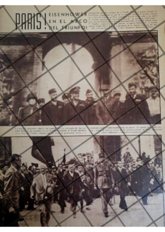AFICHE RETRO EL GENERAL. EISENHOWER ENTRA EN PARIS 1944