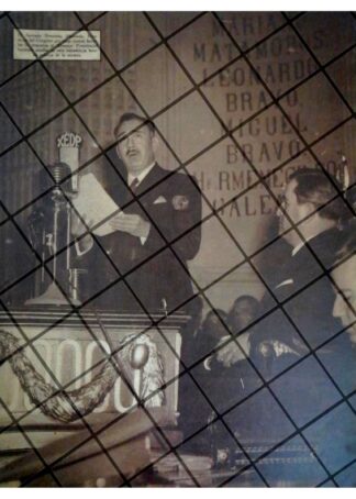 AFICHE RETRO HERMINIO AHUMADA Y AVILA CAMACHO 1944