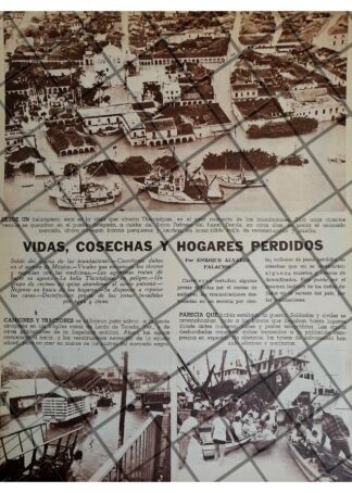 AFICHE RETRO. INUNDACIONES EN VERACRUZ 1969