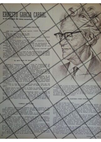 AFICHE RETRO MUERE ERNESTO GARCIA CABRAL 1968