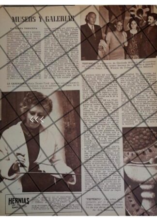 AFICHE RETRO LA PINTORA ELIZABETH MILLIOUD Y OTROS 1969