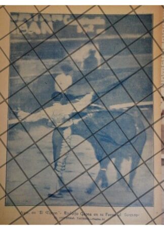GRABADO RETRO TORERO. RODOLFO GAONA EN FAENA 1922