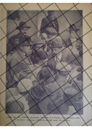 FOTO GRABADO ANTIGUO EL EMPRESARIO PEPE DEL RIVERO 1922