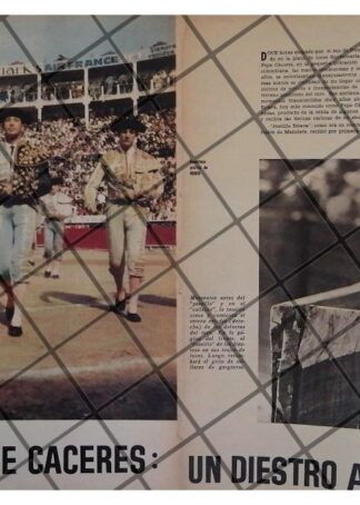 AFICHE RETRO EL TORERO PEPE CACERES 1963
