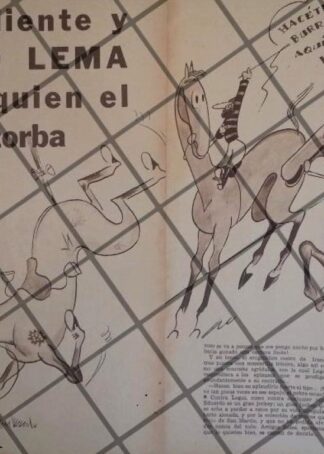 AFICHE RETRO EL JOCKEY. EDUARDO LEMA 1930 ARGENTINA